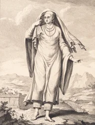 A Standing Arab Woman