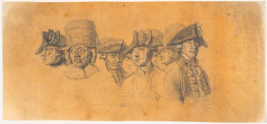 Preliminary Work for the Engraving: Frederick the Great Riding Home After a Review at Potsdam