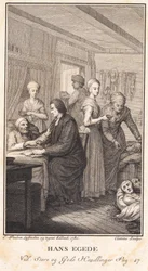 Hans Egede Tending to the Sick Greenlanders