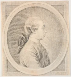 Portrait of a Man. Profile to the Left