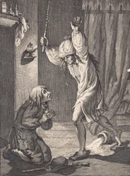 Per Degn Falls in Terror on His Knees Before the Bailiff