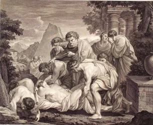 Tobias Burying the Dead During the Plague