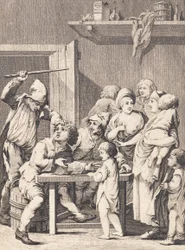 German Jochum Explains the Newspaper to the Women