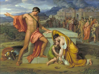 Pyrrhus and Andromache at Hector