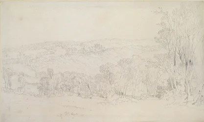 Distant View of Lowther Castle Park Scene