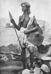 A Bishari Hamite, Nubian Desert, between the Nile and the Red Sea