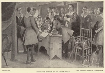Signing the Compact on the 