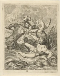 Achilles Fighting the River God Scamander (Scenes from the Life of Achilles series)