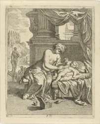 Thetis anoints Achilles with ambrosia (Scenes from the life of Achilles)