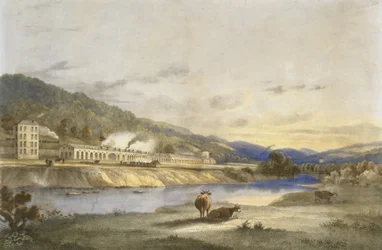Trefforest Tin Works, Glamorganshire, c.1840