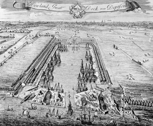 Howland Great Dock, near Deptford, c.1715-20