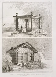 Terrace covered with cement, and bower designed by Danjoy