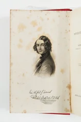 Engraving of Charles Dickens in A New Spirit of the Age 1844