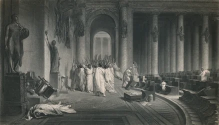 The Death of Caesar. Julius Caesar, c1870