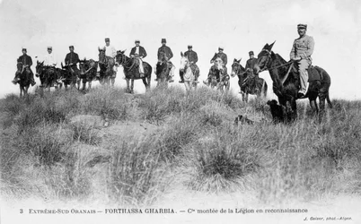 French Foreign Legion cavalry, Forthassa Gharbia, Algeria, c1905