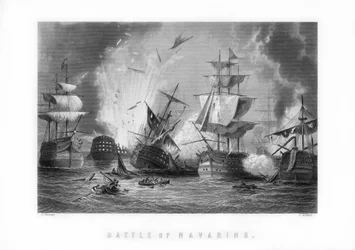 The Naval Battle of Navarino, 20th October 1827