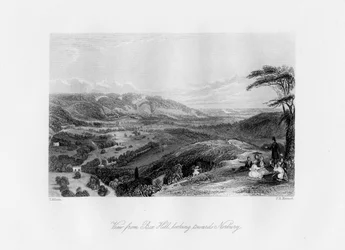 View from Box Hill, Looking Towards Norbury