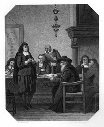 Benedict Spinoza, 17th century Dutch philosopher, c1870