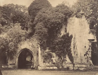 Old Gateway, Raglan Castle, Monmouthshire, 1855