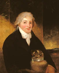 Venanzio Rauzzini with his dog Turk