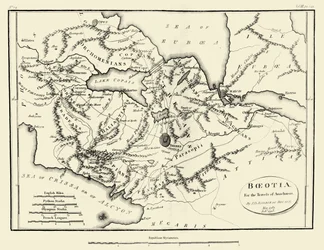 Map of Ancient Boeotia