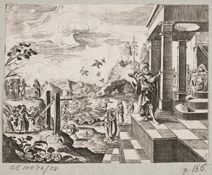 Illustration to Adam Olearius, “Persianischer Rosenthal von einem Sinnreichen Poeten Schich Saadi [...]”, Schleswig 1660