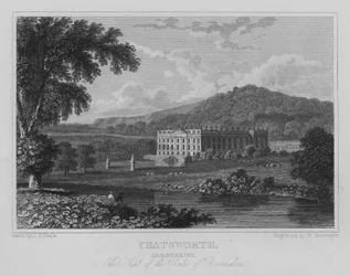 Chatsworth, Derbyshire, The Seat of the Duke of Devonshire (engraving)