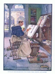 It was in the monasteries that books were written and copied, from English Literature published by T C & EC Jack, c.1920