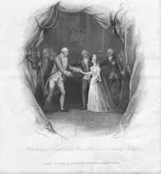 First Meeting of George III with the Princess Charlotte, 1761