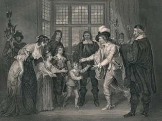 The Interview of Charles I With His Children, 1649, early-mid 19th century