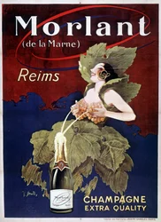 Poster for Champagne Morlant, by J. Stall, 20th century
