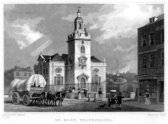 Church of St Mary, Whitechapel, London, 1831