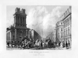 King William Street and St Mary Woolnoth, London, 19th Century
