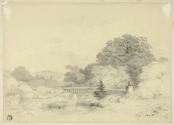Balustrade and Fountain, Saint Anne