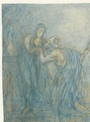 Rebecca Gives Water to Eliezer (?)