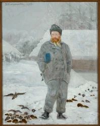 Portrait of Adolf Dygasiński with Birds