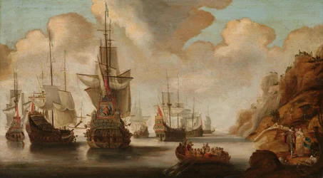 A French Squadron near a Rocky Coast