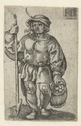 Farmer with a Basket of Eggs