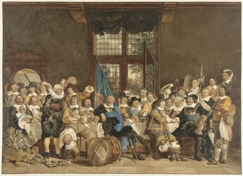 The Banquet of the Amsterdam Civic Guard in Celebration of the Peace of Münster, June 18, 1648