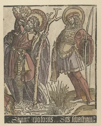 Saints Christopher and Sebastian (Saints with Anna in Threes)