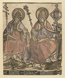 Saints Silvester and Martinus (Saints with Anna in Threes)