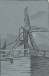 Windmill with Wooden Base