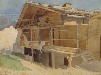 Farmhouse Under Construction, 1829