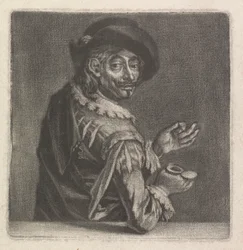 Man Taking Snuff