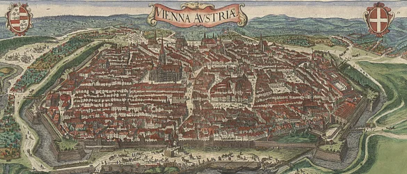 Birds-eye View of Vienna from North