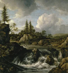 Landscape with Waterfall