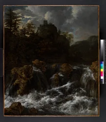 Landscape with waterfall