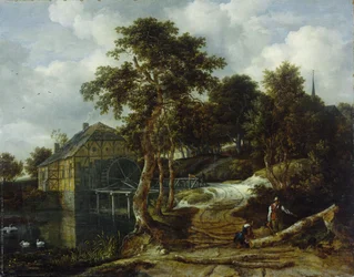 Landscape with watermill