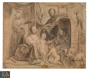 The Holy Family with Elizabeth and the Young John