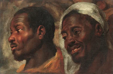 Head studies of two African men